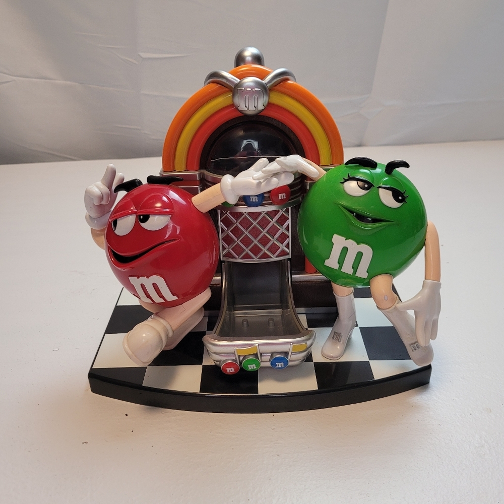 M&M's Rockn Roll Cafe Candy Dispenser Limited Edition Collectible